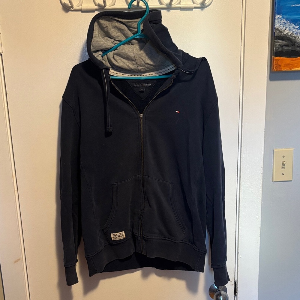 Tommy Hilfiger Men's Blue Hoodie Sweater